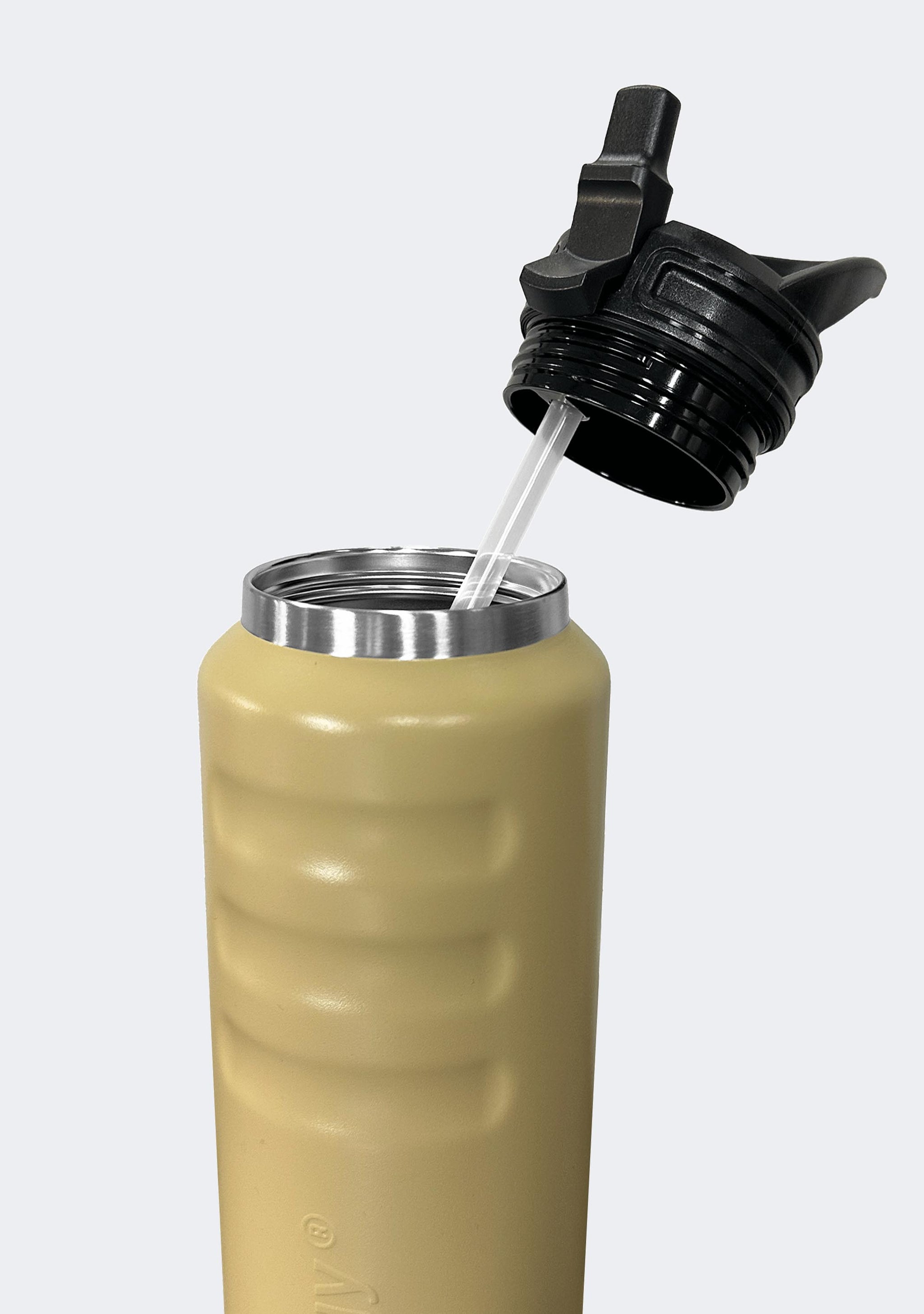 Fridgy 780mL Grip Range Sippy Lid Water Bottle Sandy Taupe