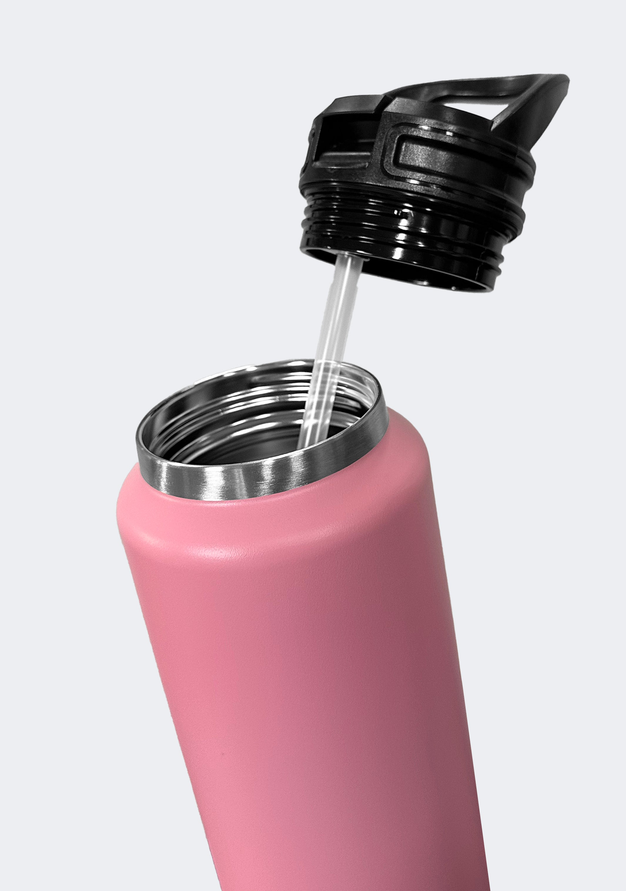 Fridgy 1080mL Grip Range Sippy Lid Water Bottle Light Pink
