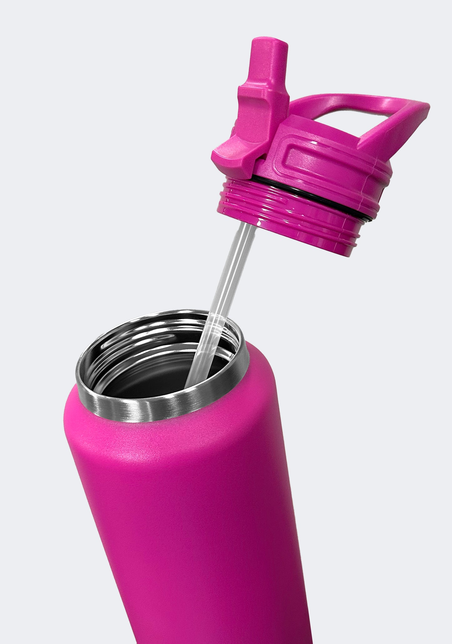 Fridgy 1080mL Grip Range Sippy Lid Water Bottle Neon Pink