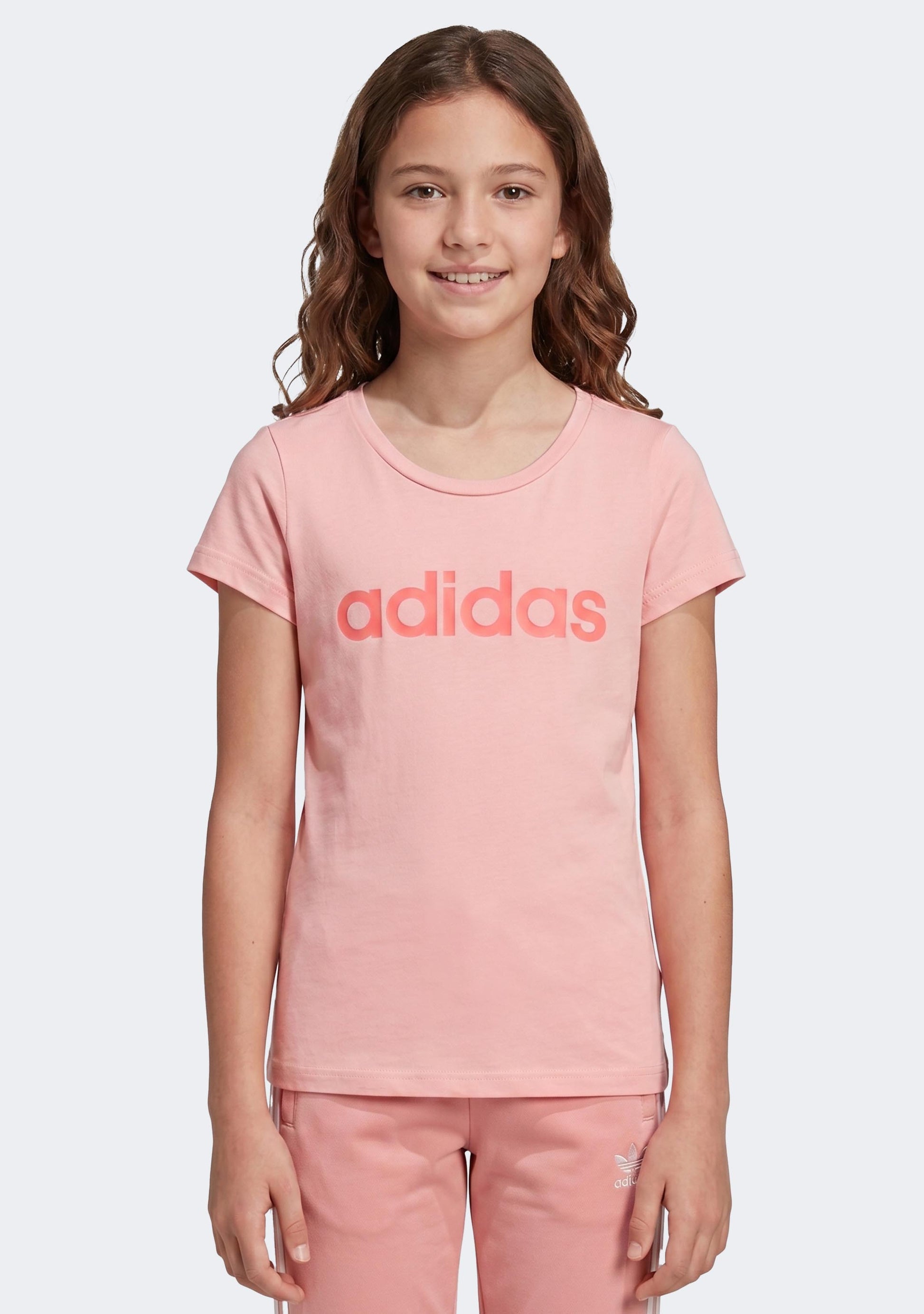 Adidas Junior Essentials Linear Cotton Tee