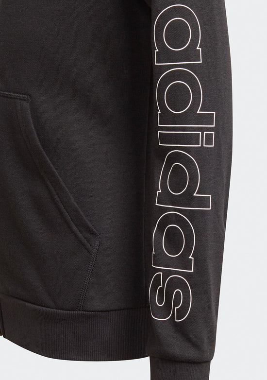 Adidas Girls' Linear Full Zip Hoodie