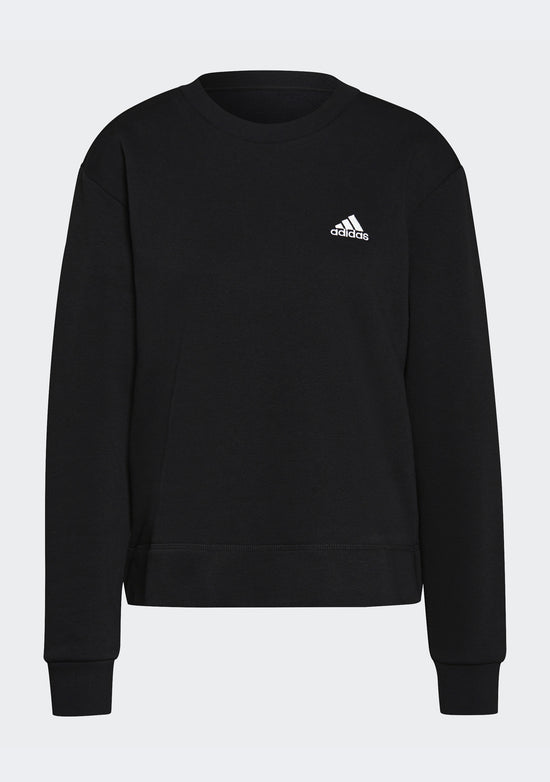 Adidas Women's Essentials Small Logo Fleece Cropped Sweatshirt