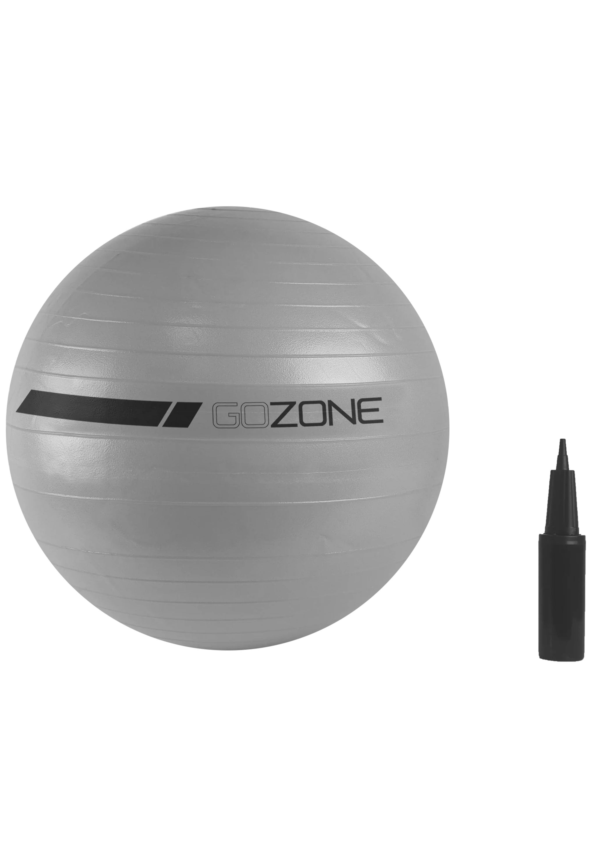 GoZone 65cm Exercise Ball (Pump Included) With FREE Light Resistance Band