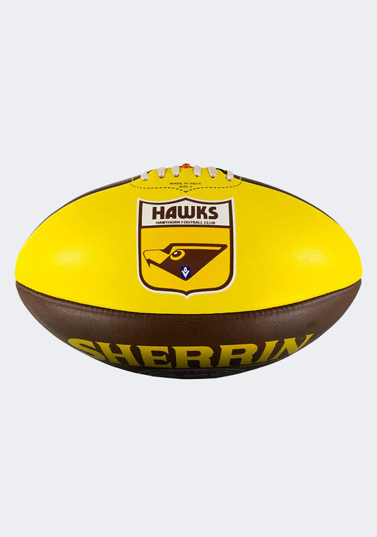 Sherrin Hawthorn Hawks Team Leather Football