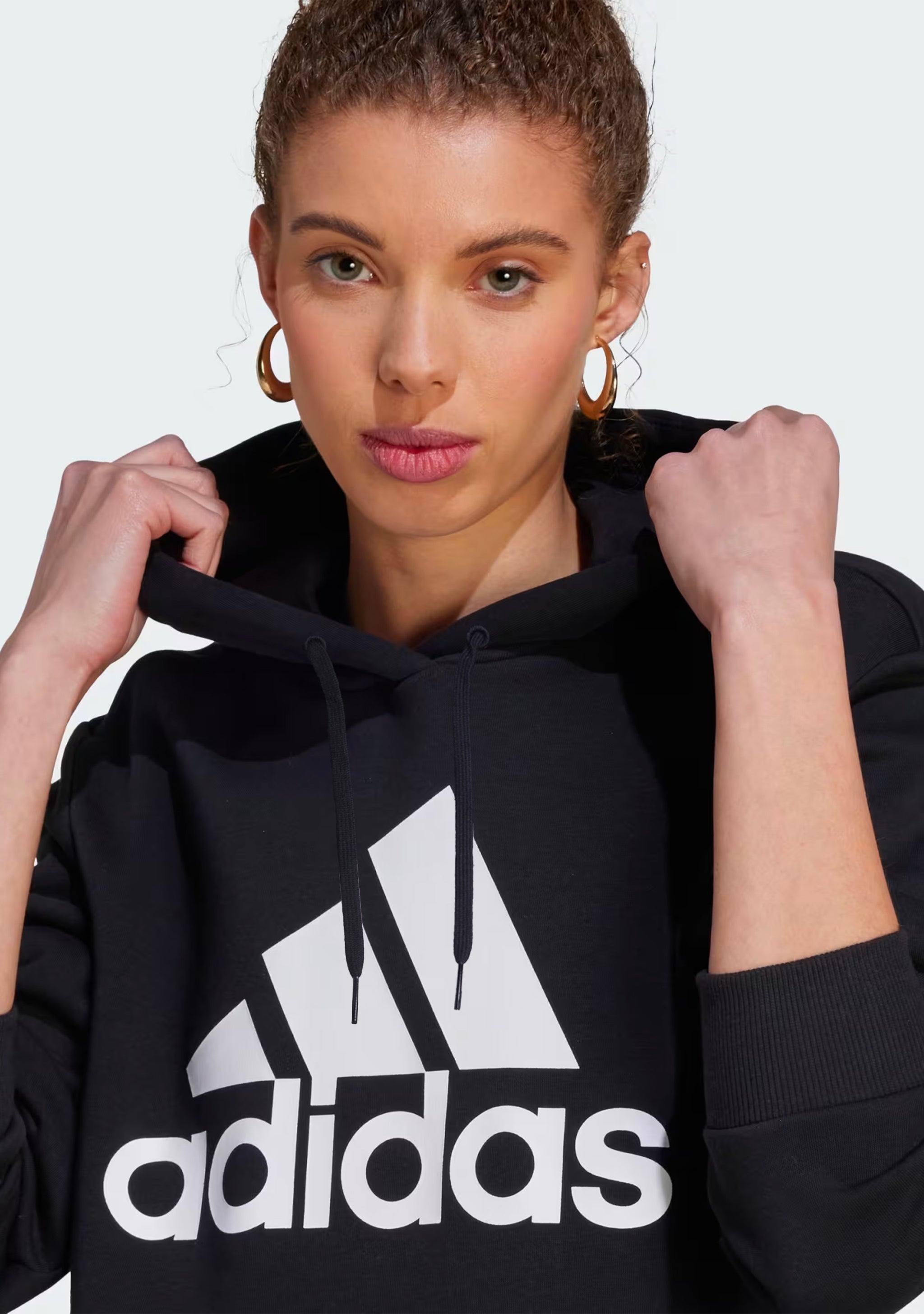 Adidas Women's Essentials Logo Boyfriend Fleece Hoodie