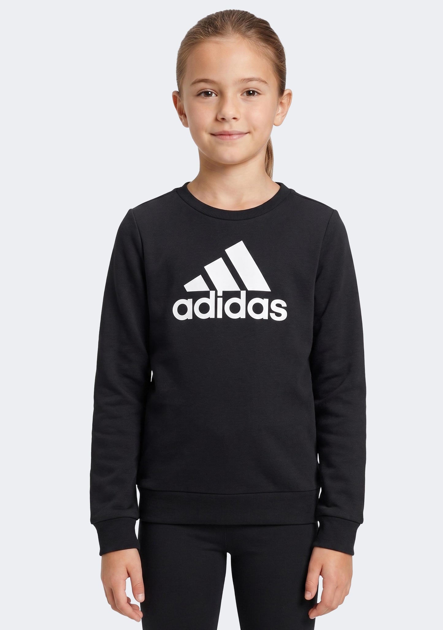 Adidas Girls’ Essentials Big Logo Cotton Sweatshirt