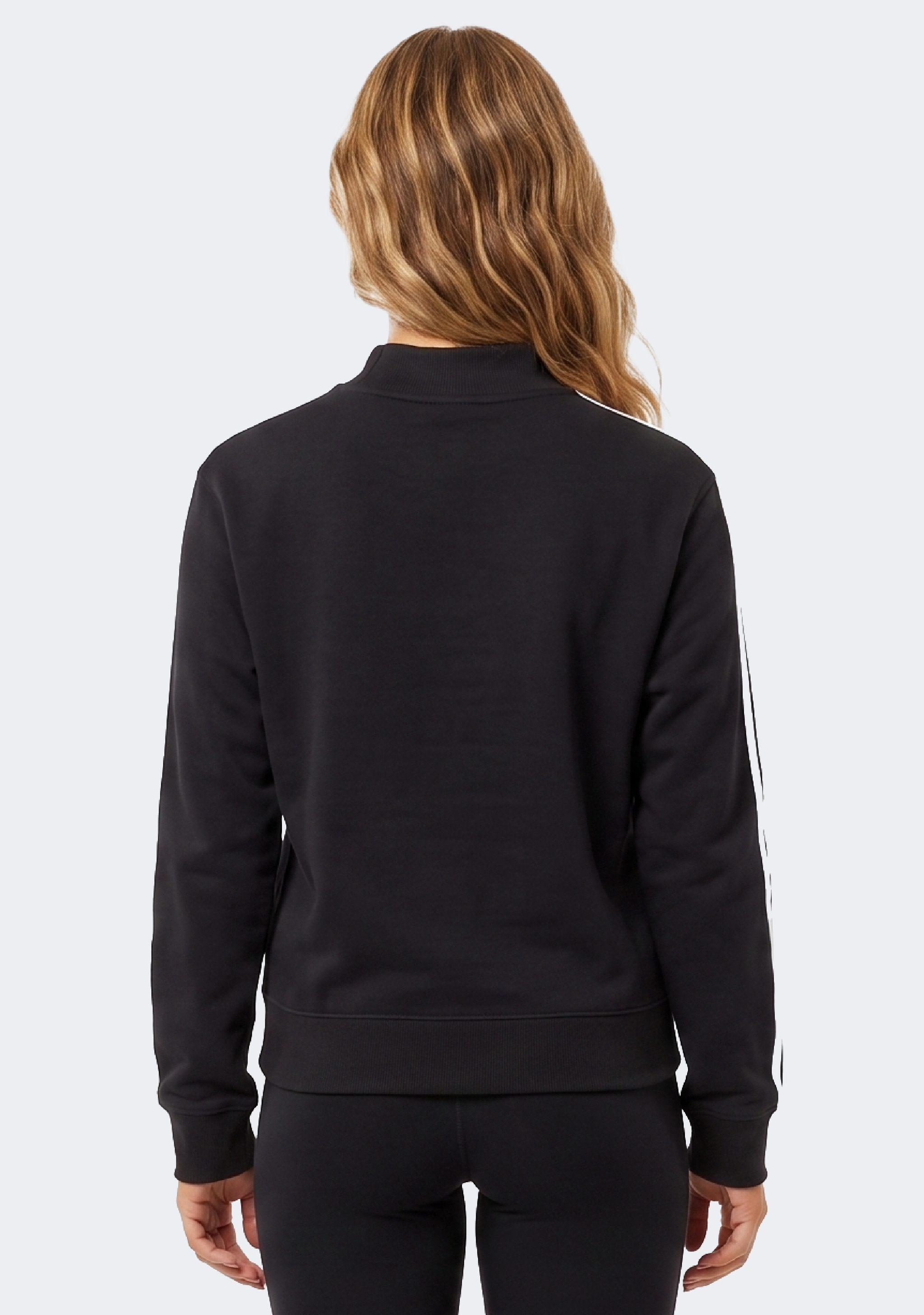 Adidas Women's Essentials 3-Stripes Half Neck Fleece Sweatshirt