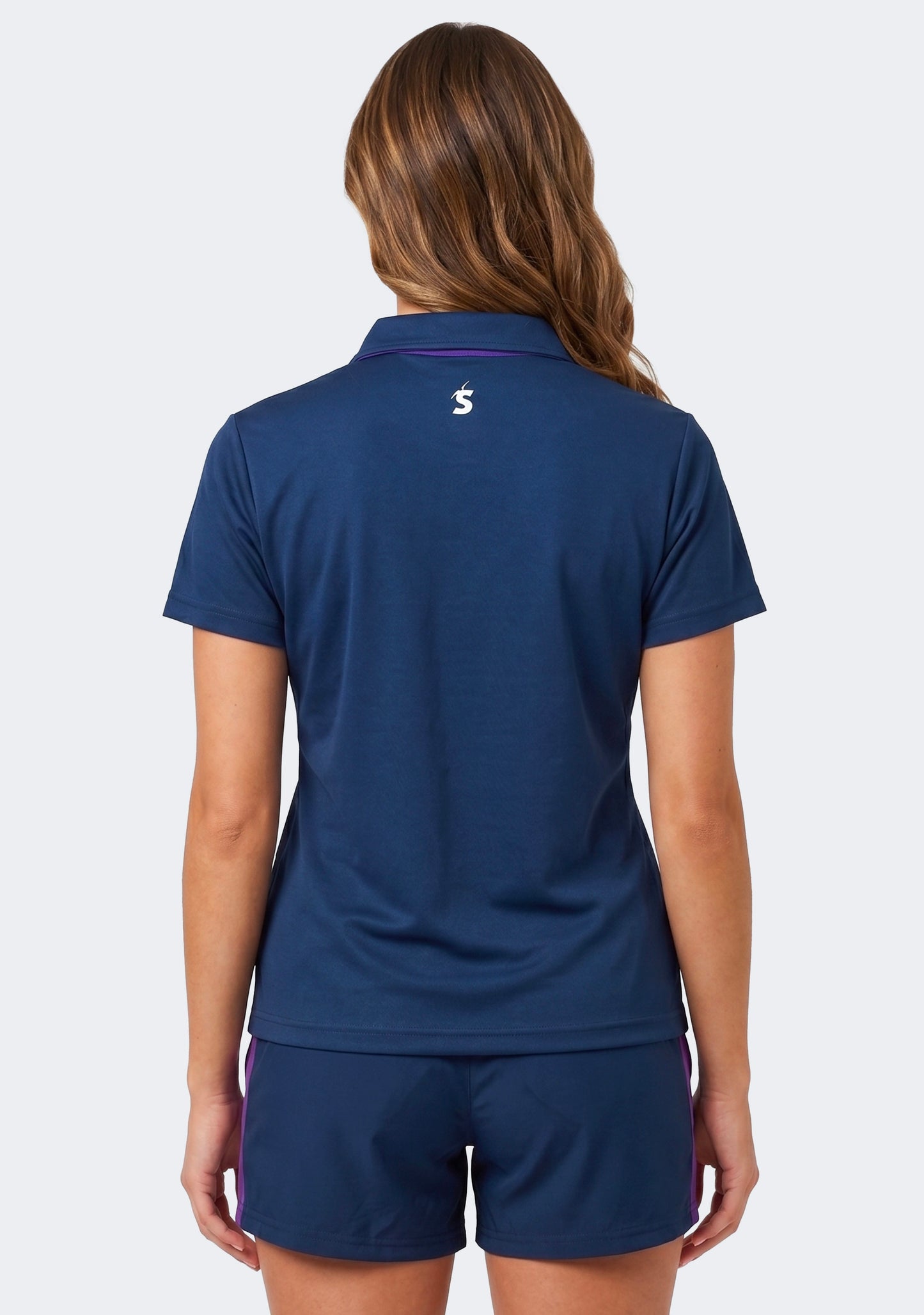 Castore Womens Melbourne Storm Players Media Polo Navy