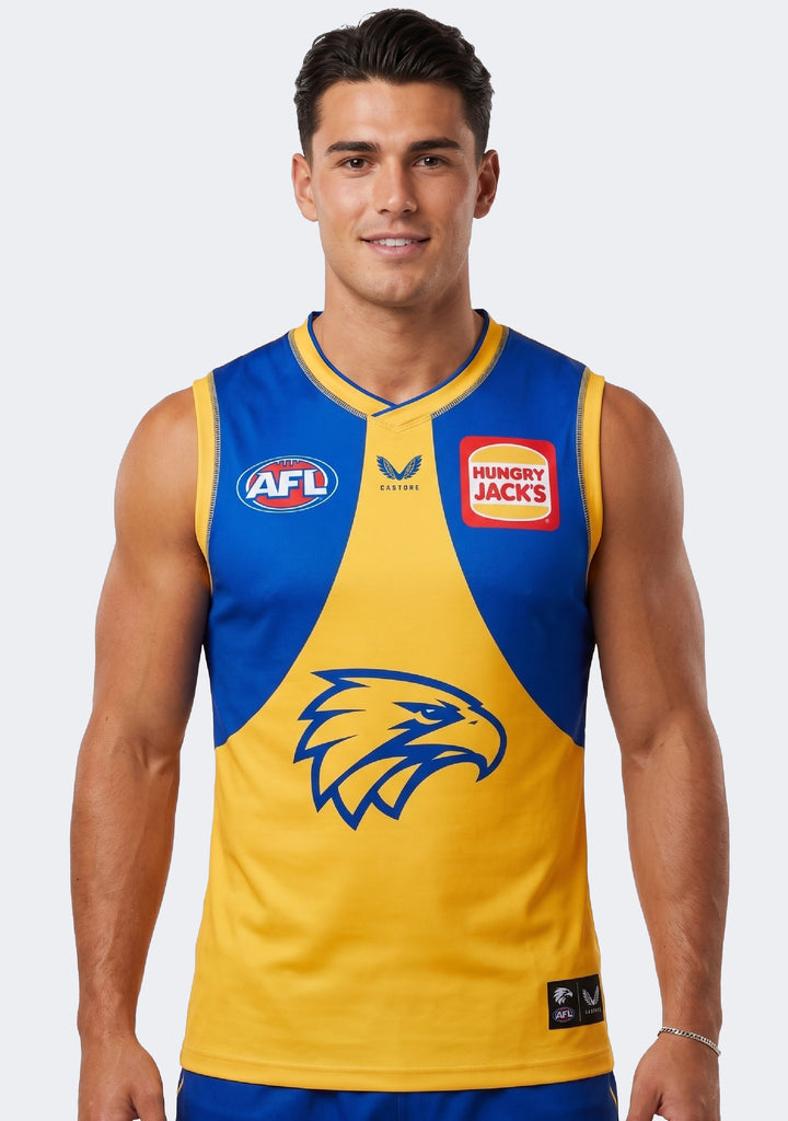 Castore Men's West Coast Eagles Replica Away Guernsey