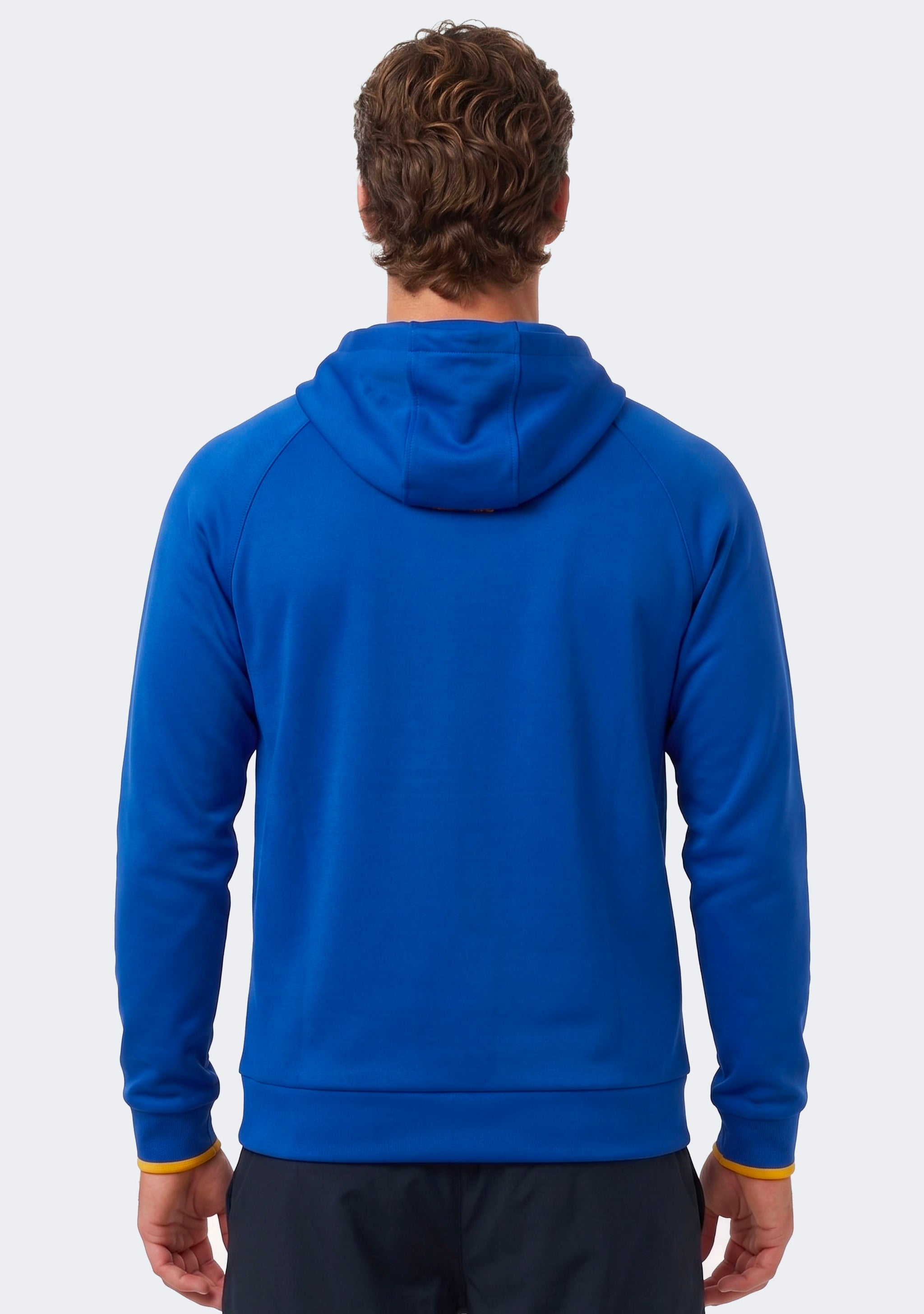 Castore Men's West Coast Eagles 1/4 Zip Travel Hoodie Blue