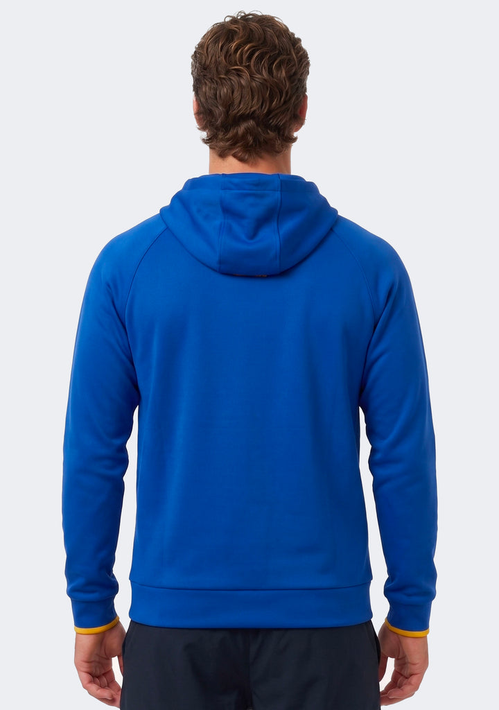 Castore Men's West Coast Eagles 1/4 Zip Travel Hoodie Blue