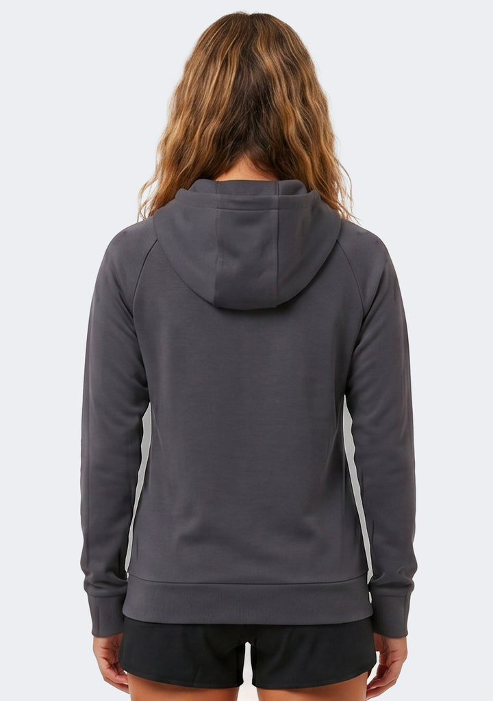 Castore Women's West Coast Eagles 1/4 Zip Travel Hoodie Charcoal