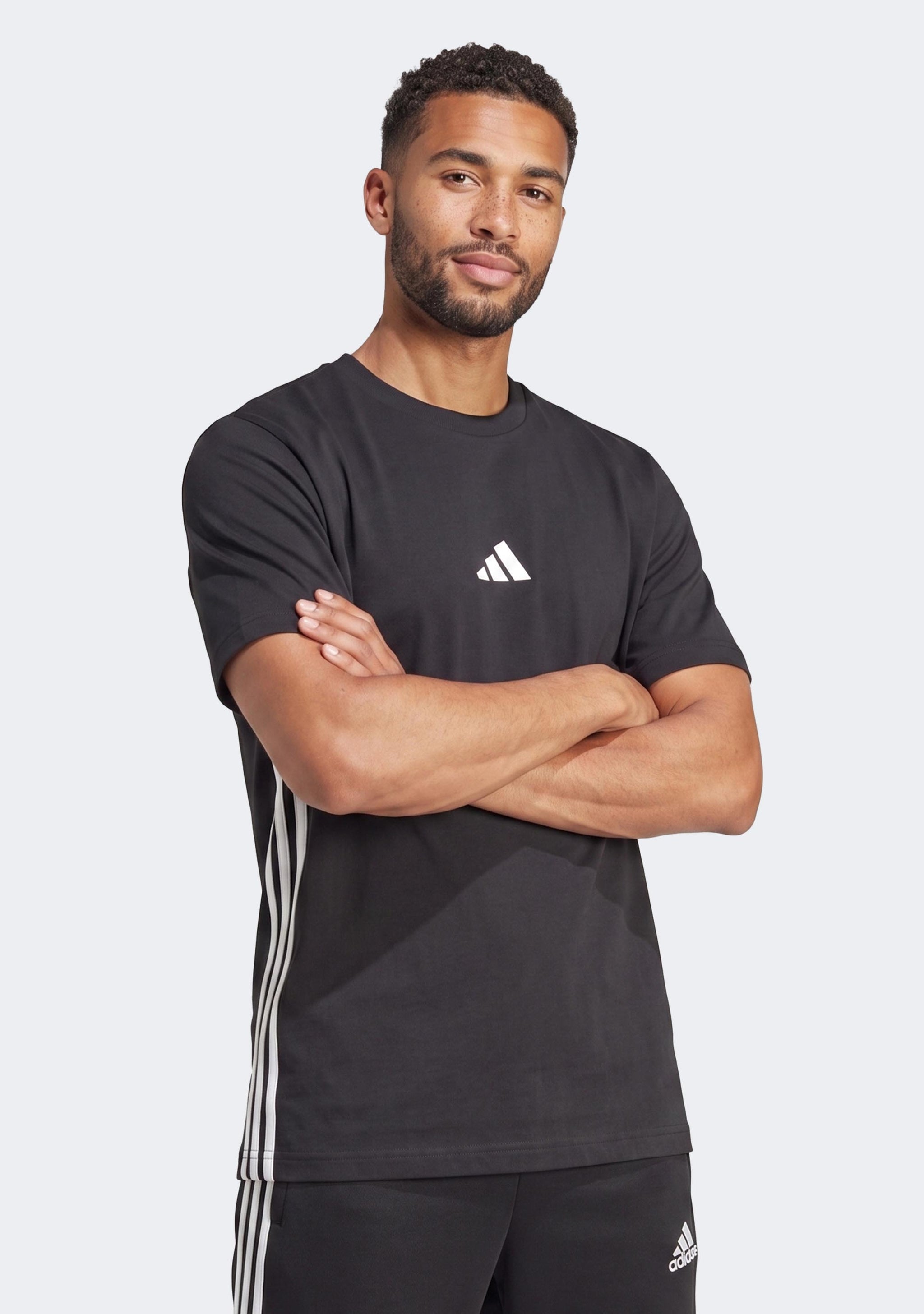 Adidas Men's Essentials 3-Stripes Single Jersey Tee