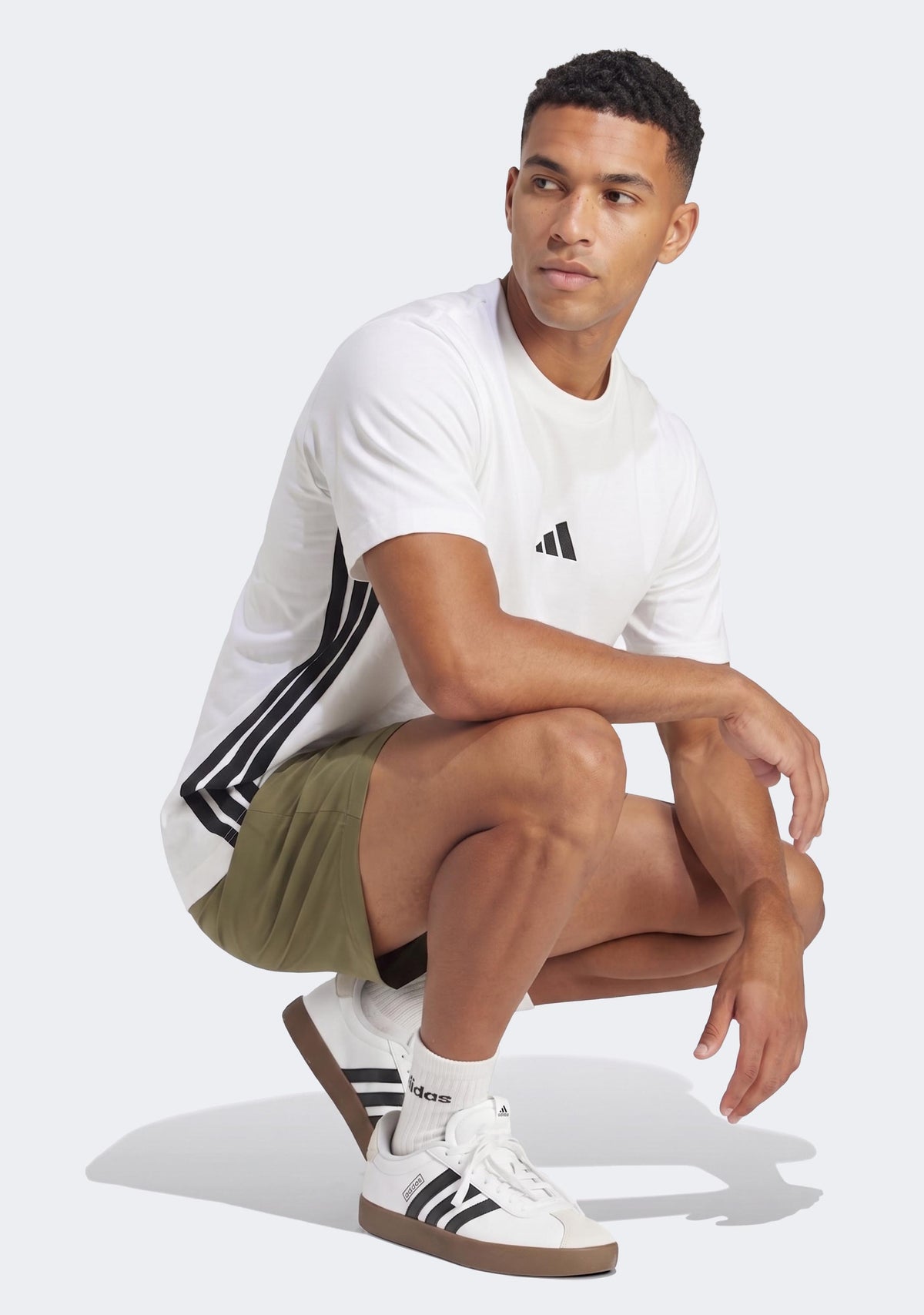 Adidas Men's Essentials 3-Stripes Single Jersey Tee