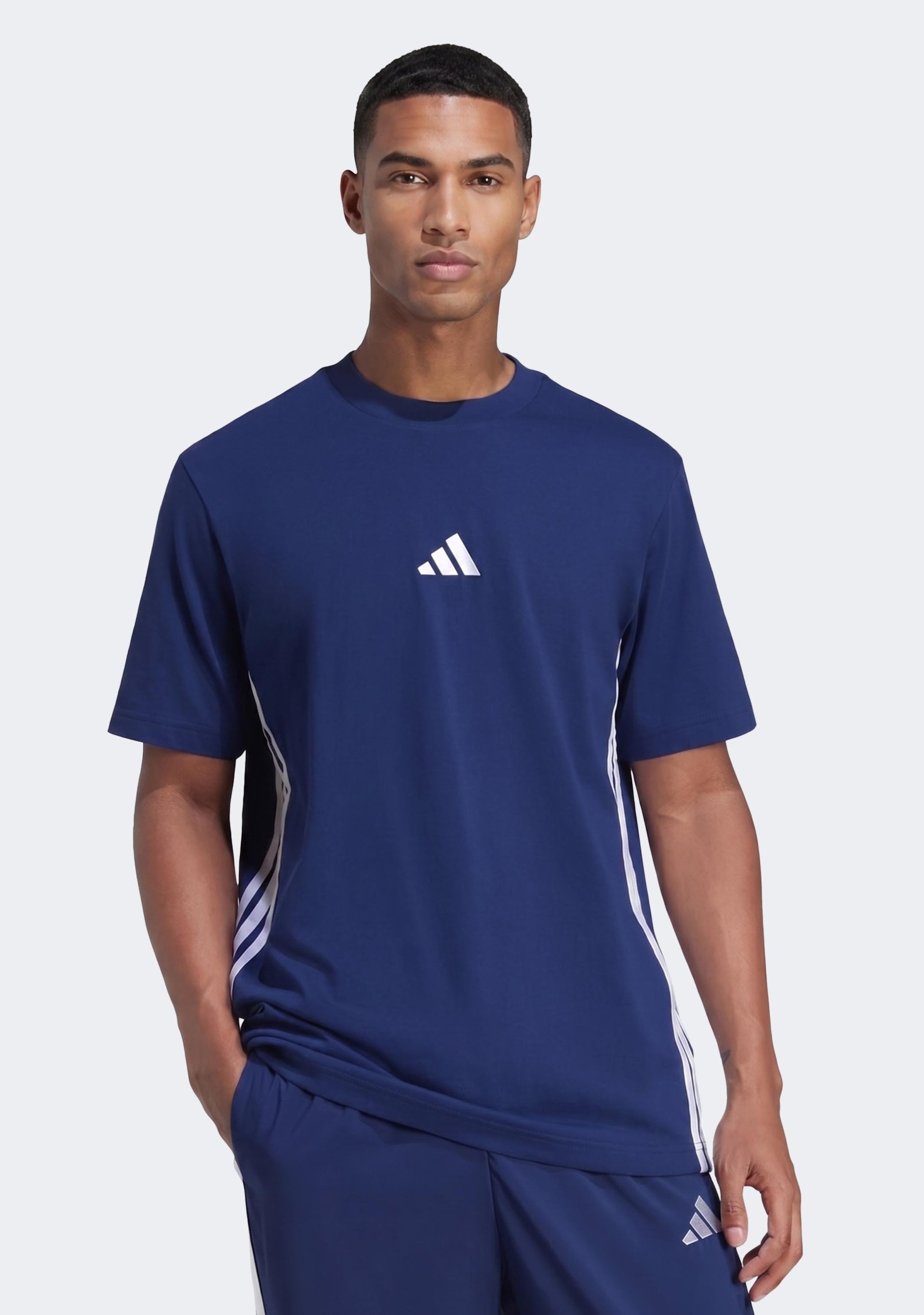 Adidas Men's Essentials 3-Stripes Single Jersey Tee