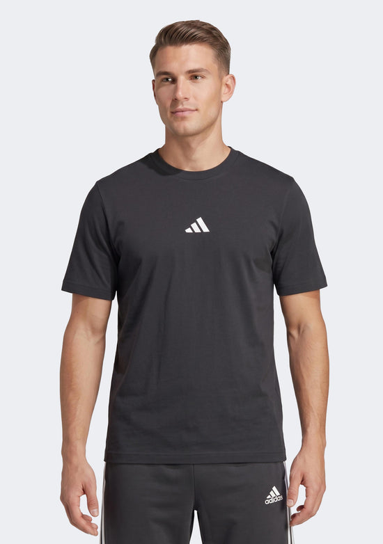 Adidas Men's Essentials Small Logo Single Jersey Tee