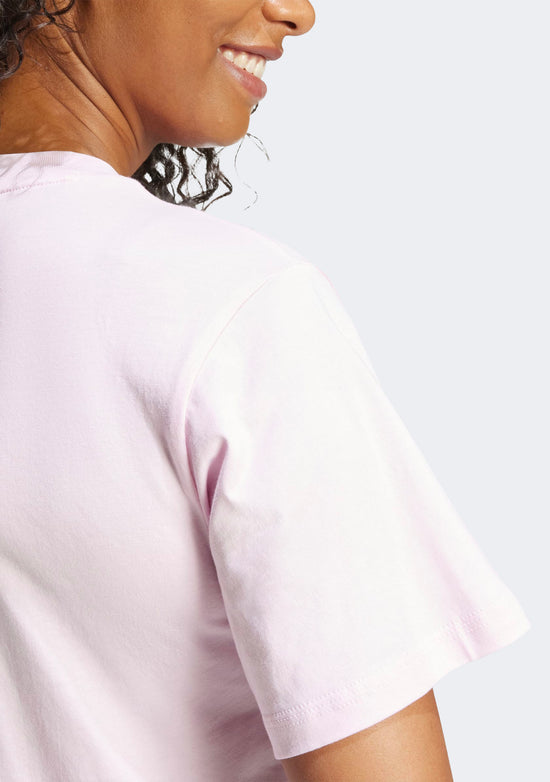 Adidas Women's Essentials Small Logo Cotton Tee
