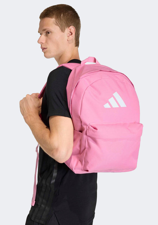 Adidas Classic 3 Bar Logo Backpack Pink - 27.5L