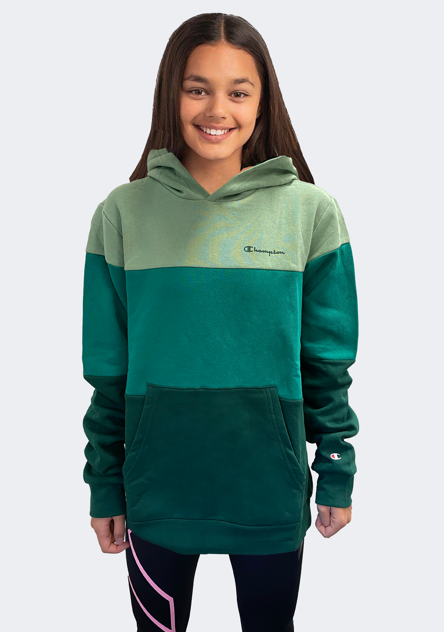 Champion Junior EU Colourmix Hoodie Green
