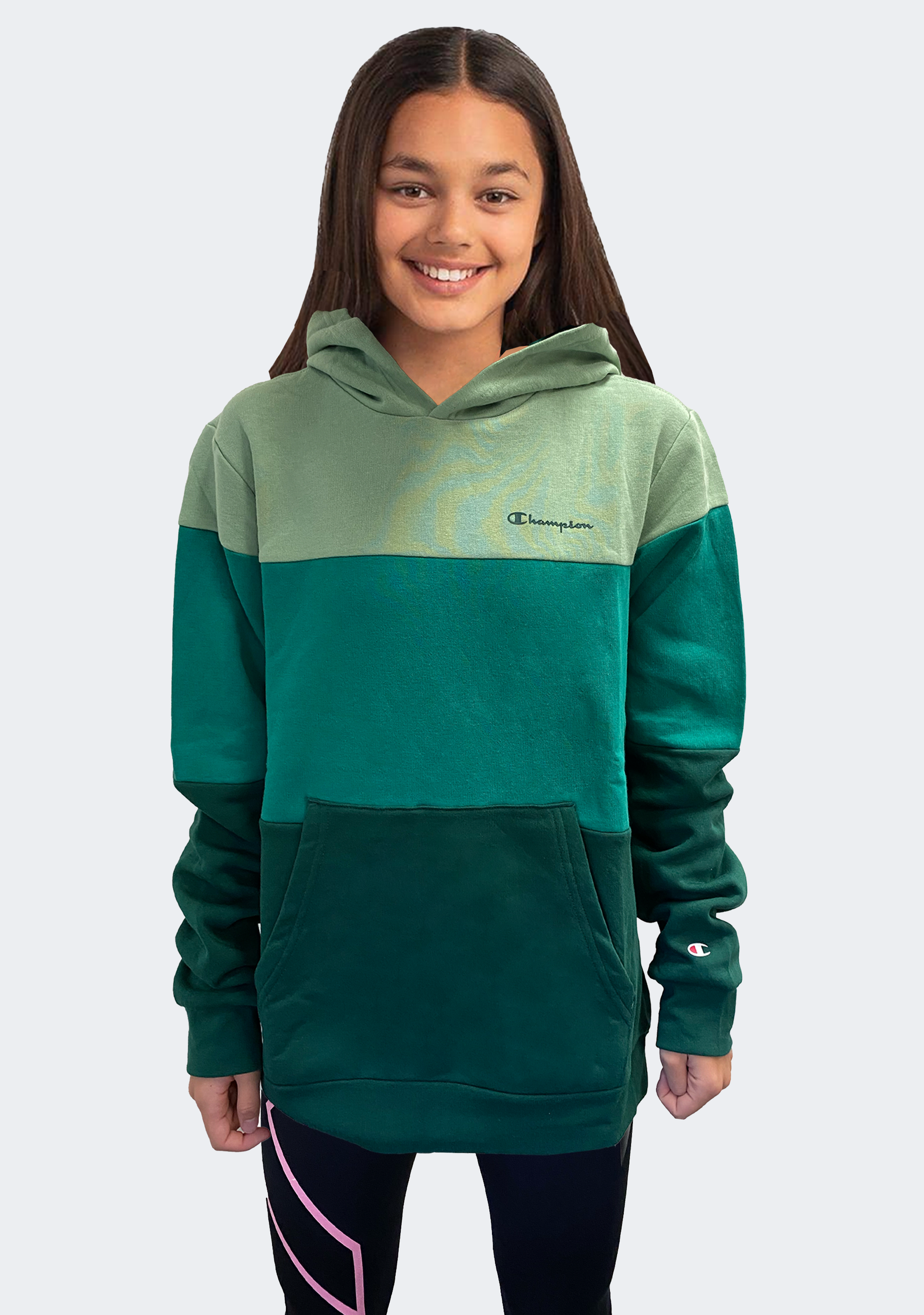 Champion Junior EU Colourmix Hoodie Green