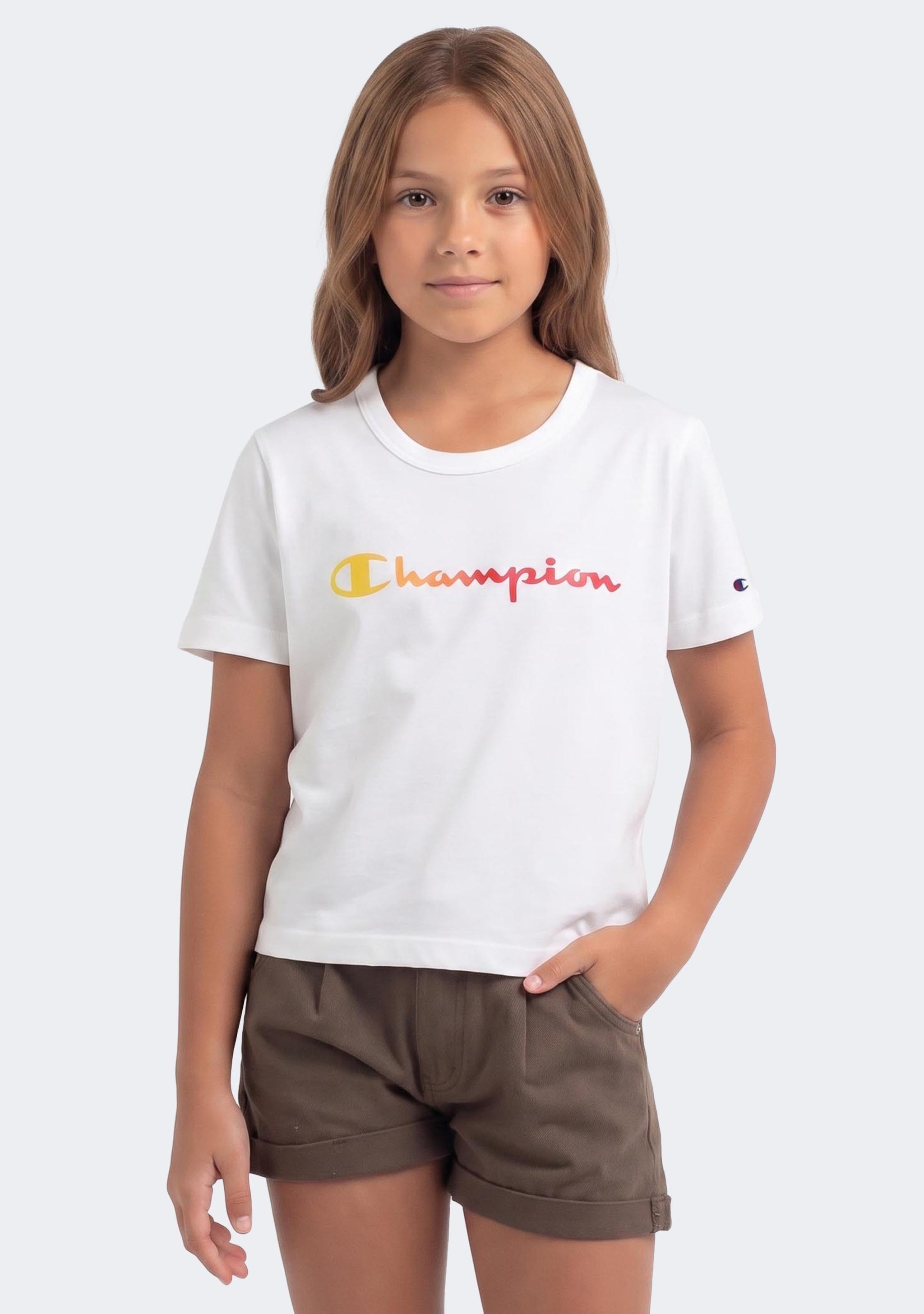 Champion Kids' Ombre Script Boxy Tee