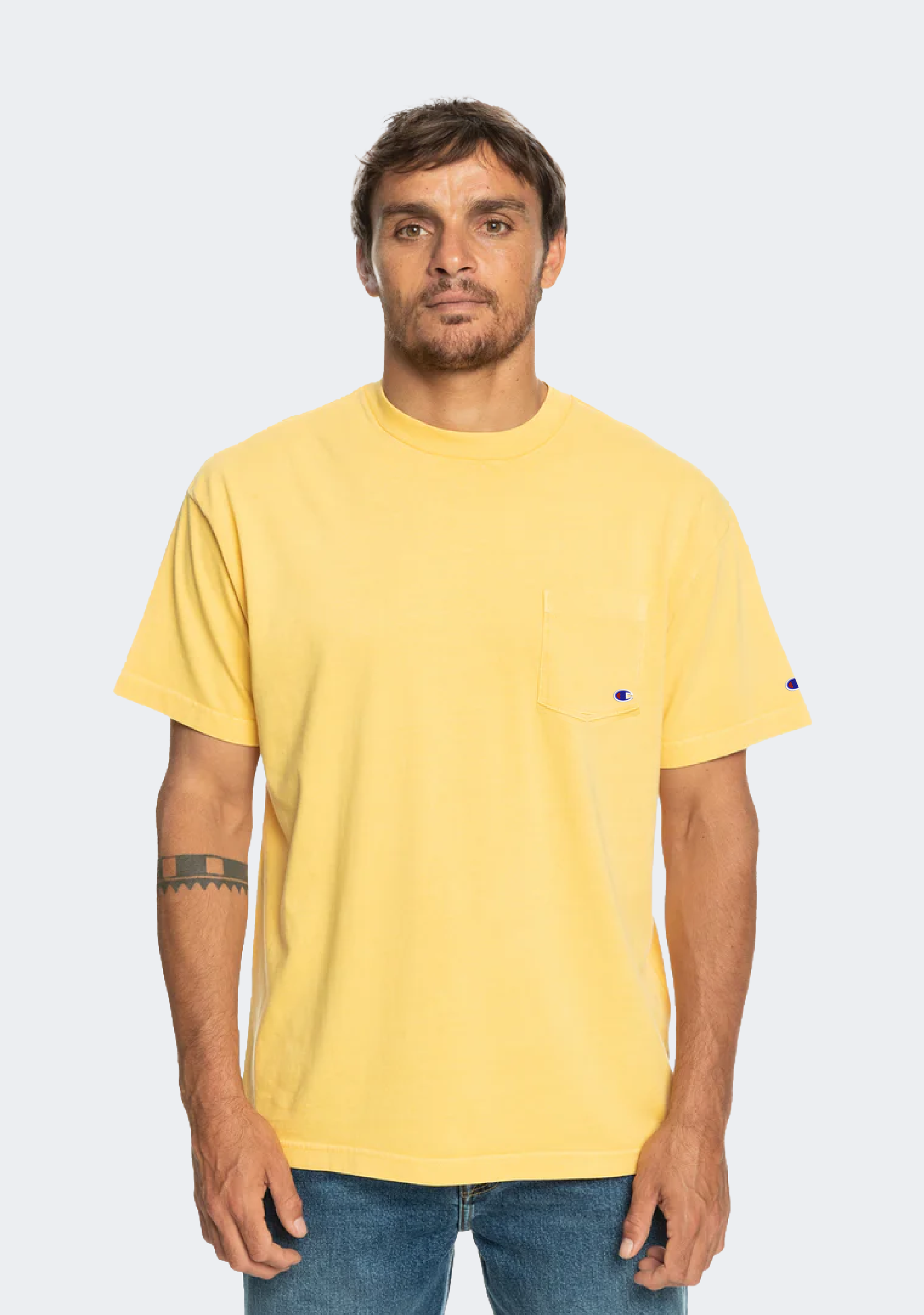 Champion Men's SPS Jersey Pocket Script Tee