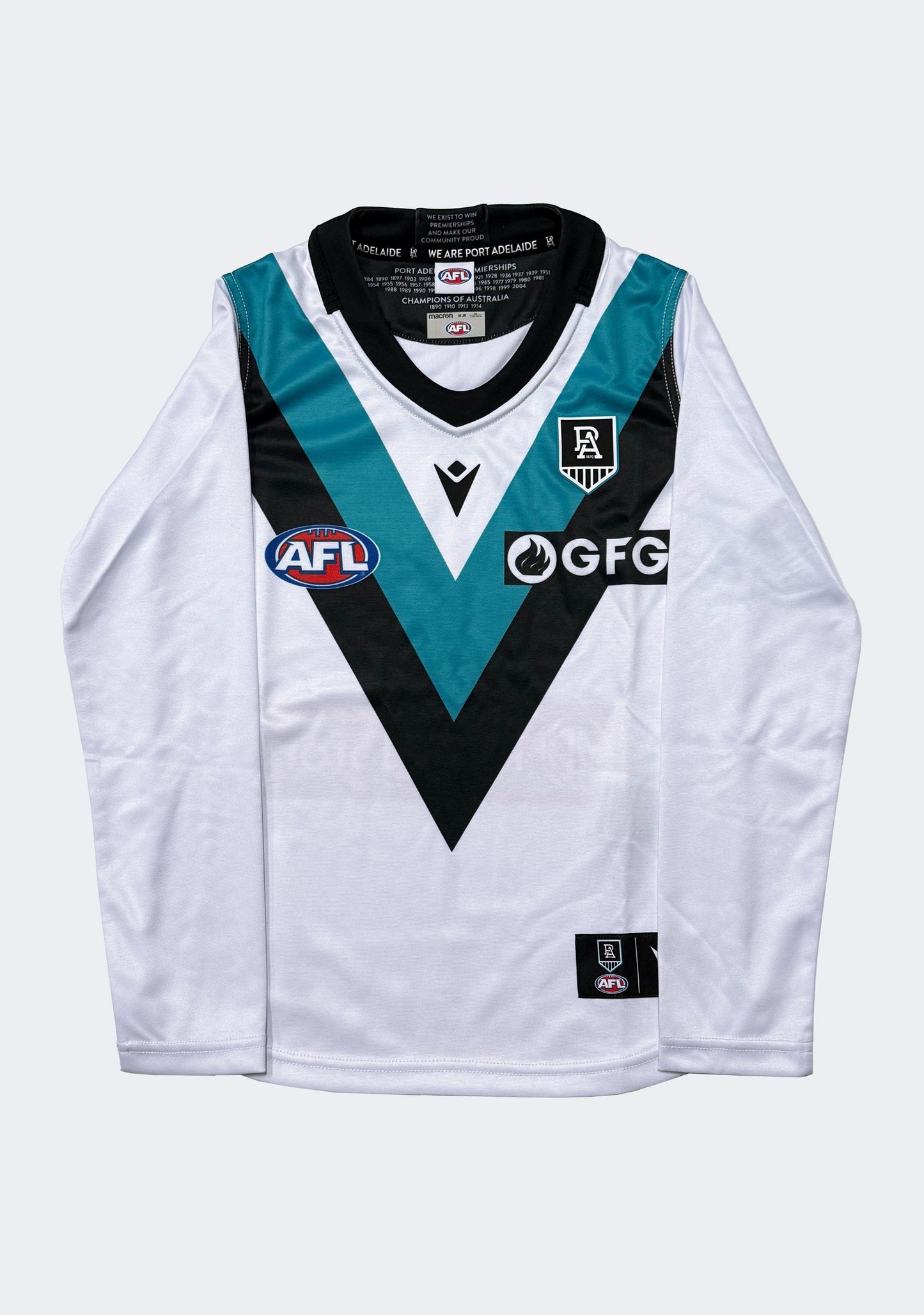 Macron Kids' PAFC M20 JLT Poly Replica Guernsey