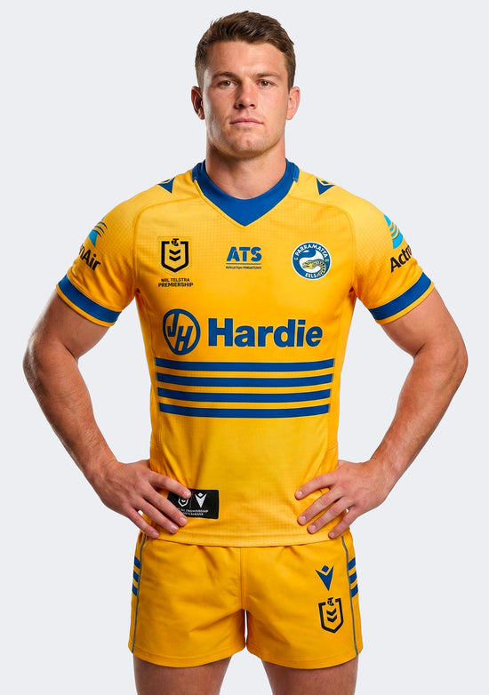 Macron Men's Parramatta Eels 2025 Replica Away Shirt