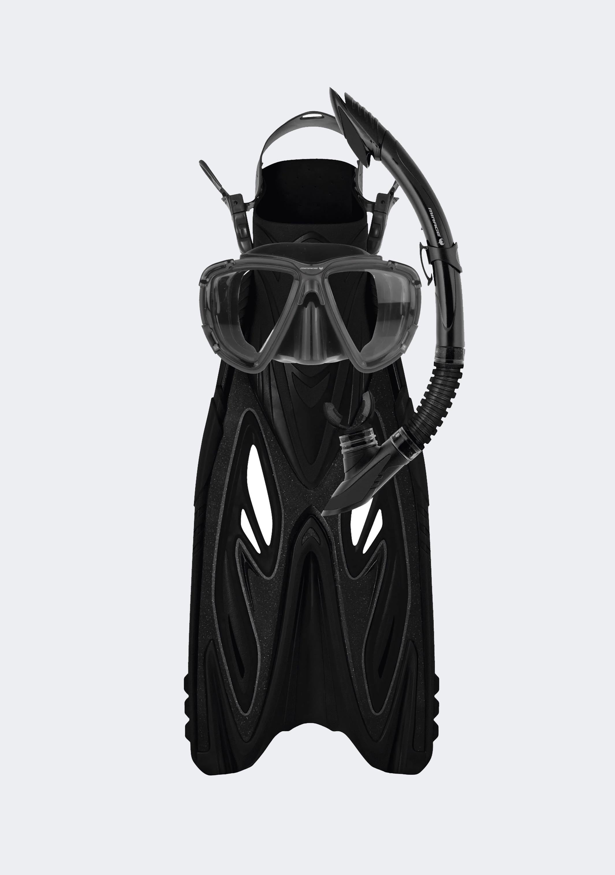 Mirage Rayzor Mask, Snorkel & Fin Set
