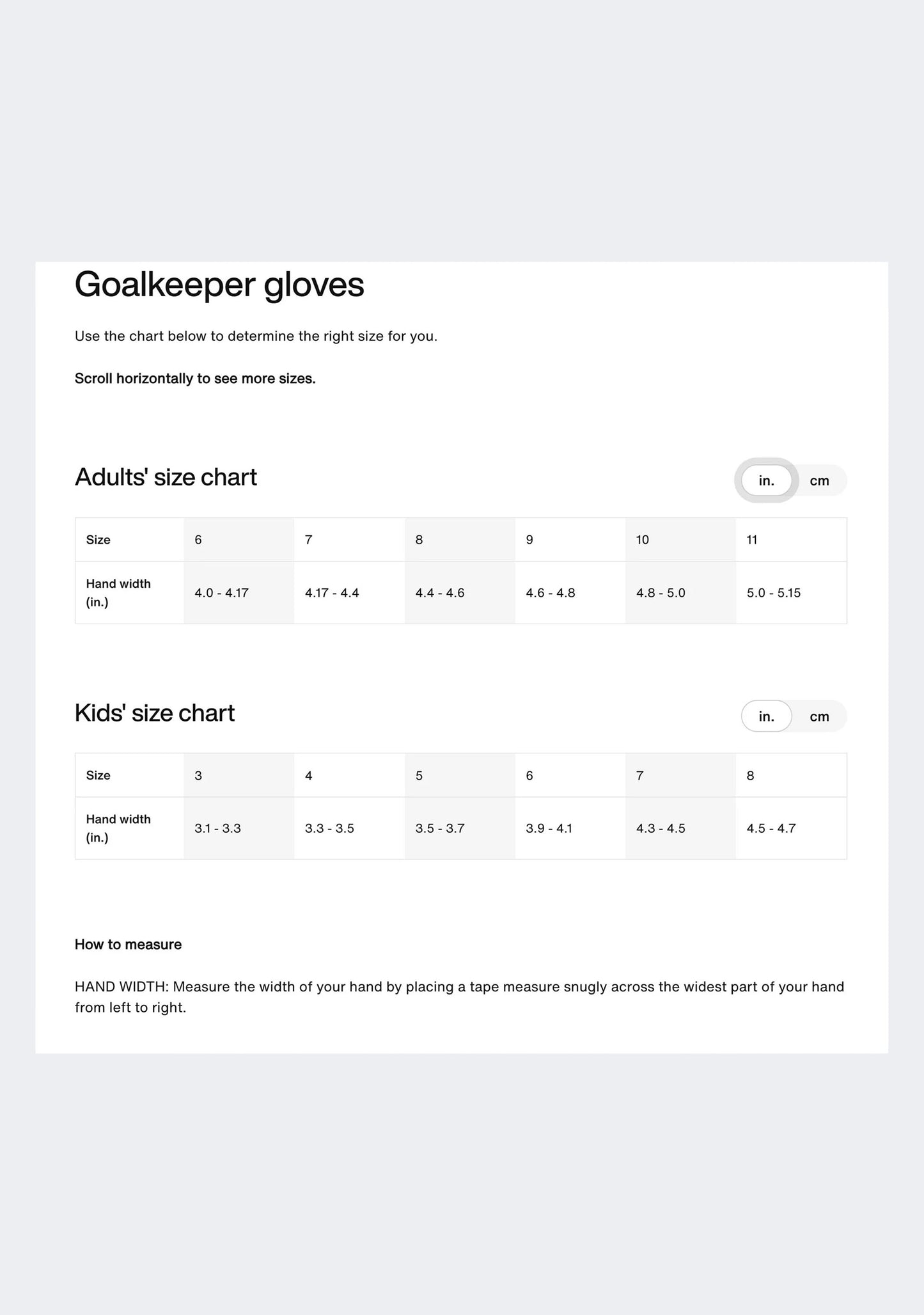 Nike Kids' Match Goalkeeper Gloves
