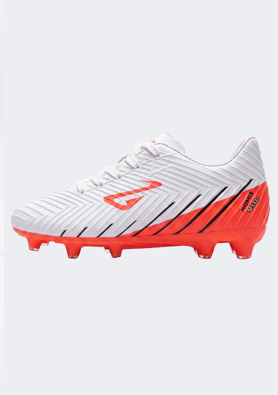 Nomis Kids' Speed FG White/Orange/Black