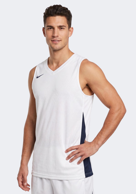 Nike Men's Team Basketball Training Jersey - White/Navy
