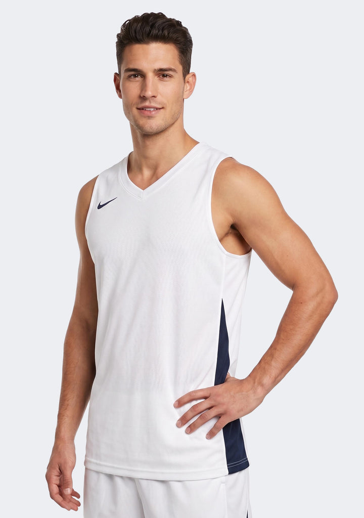 Nike Men's Team Basketball Training Jersey - White/Navy