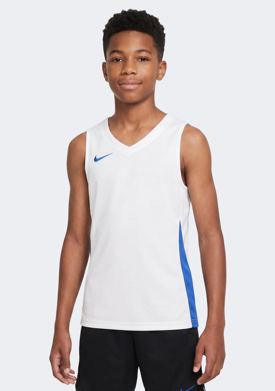 Nike Kids' Team Basketball Training Jersey - White/Royal