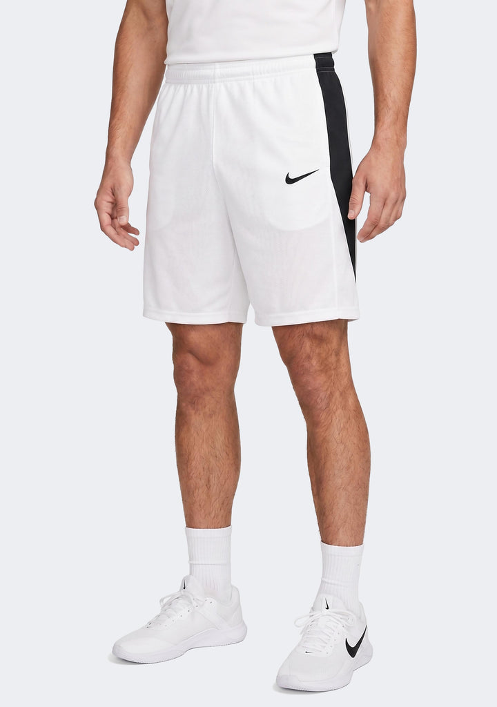 Nike Men's Team Basketball Stock Shorts - White/Black