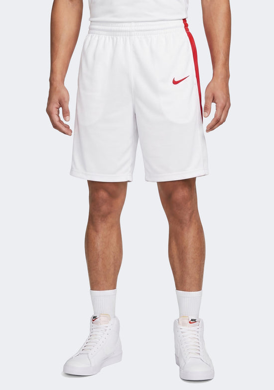 Nike Men's Team Basketball Shorts - White/Red