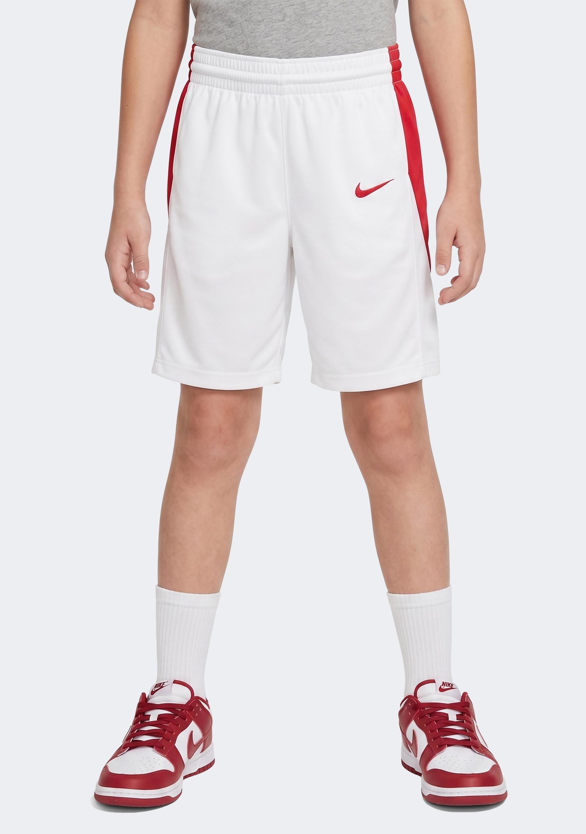 Nike Kids' Team Basketball Shorts - White/Red