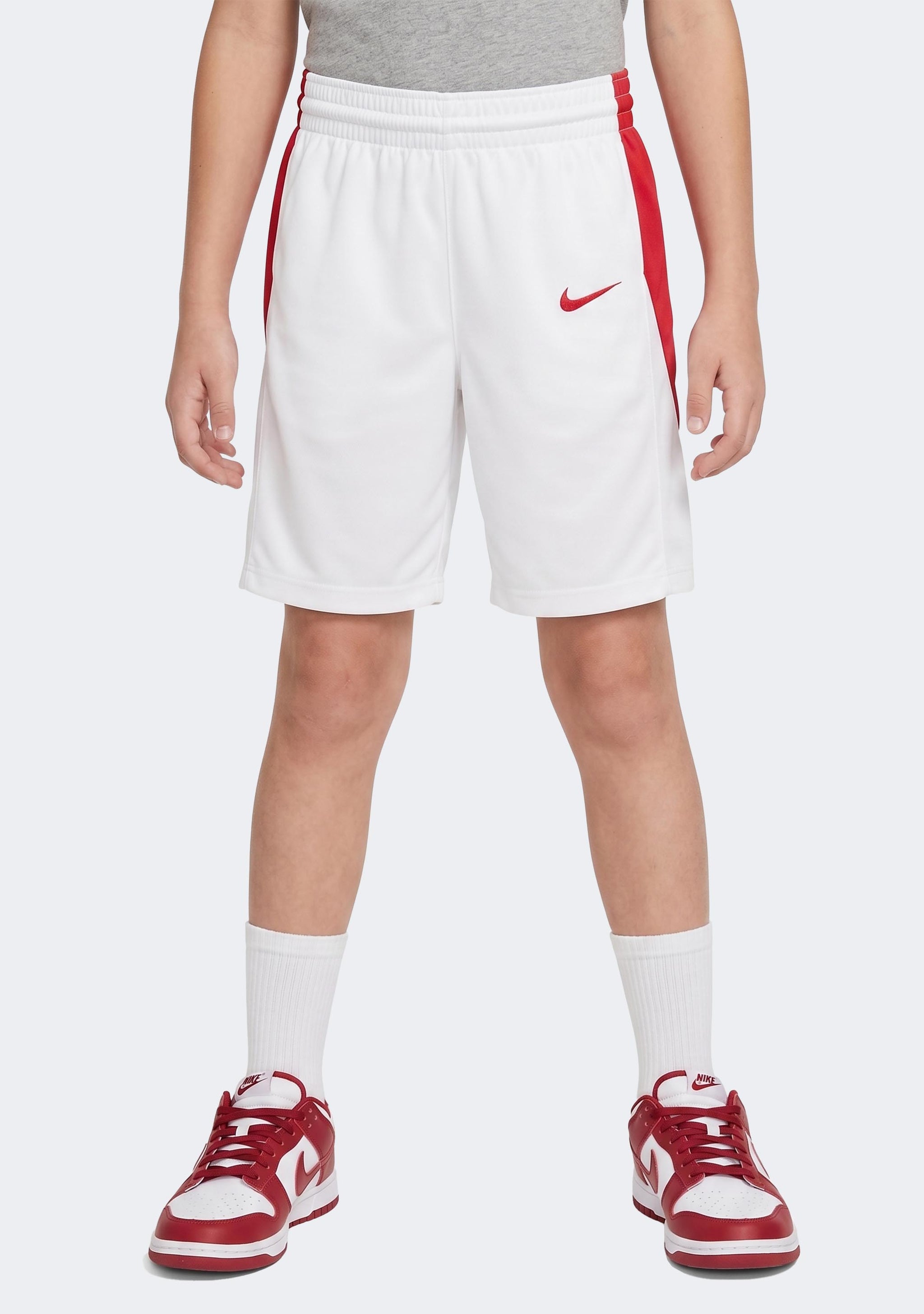 Nike Kids' Team Basketball Shorts - White/Red