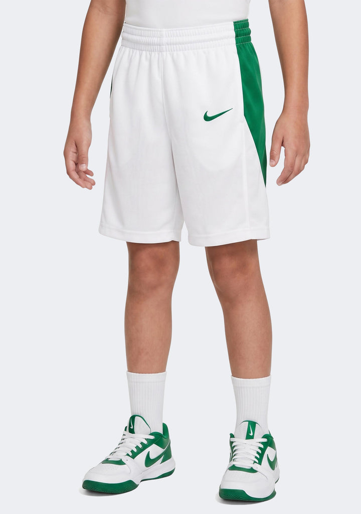 Nike Kids' Team Basketball Shorts - White/Green