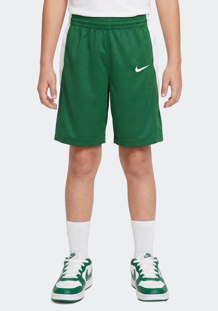 Nike Kids' Team Basketball Shorts - Green/White