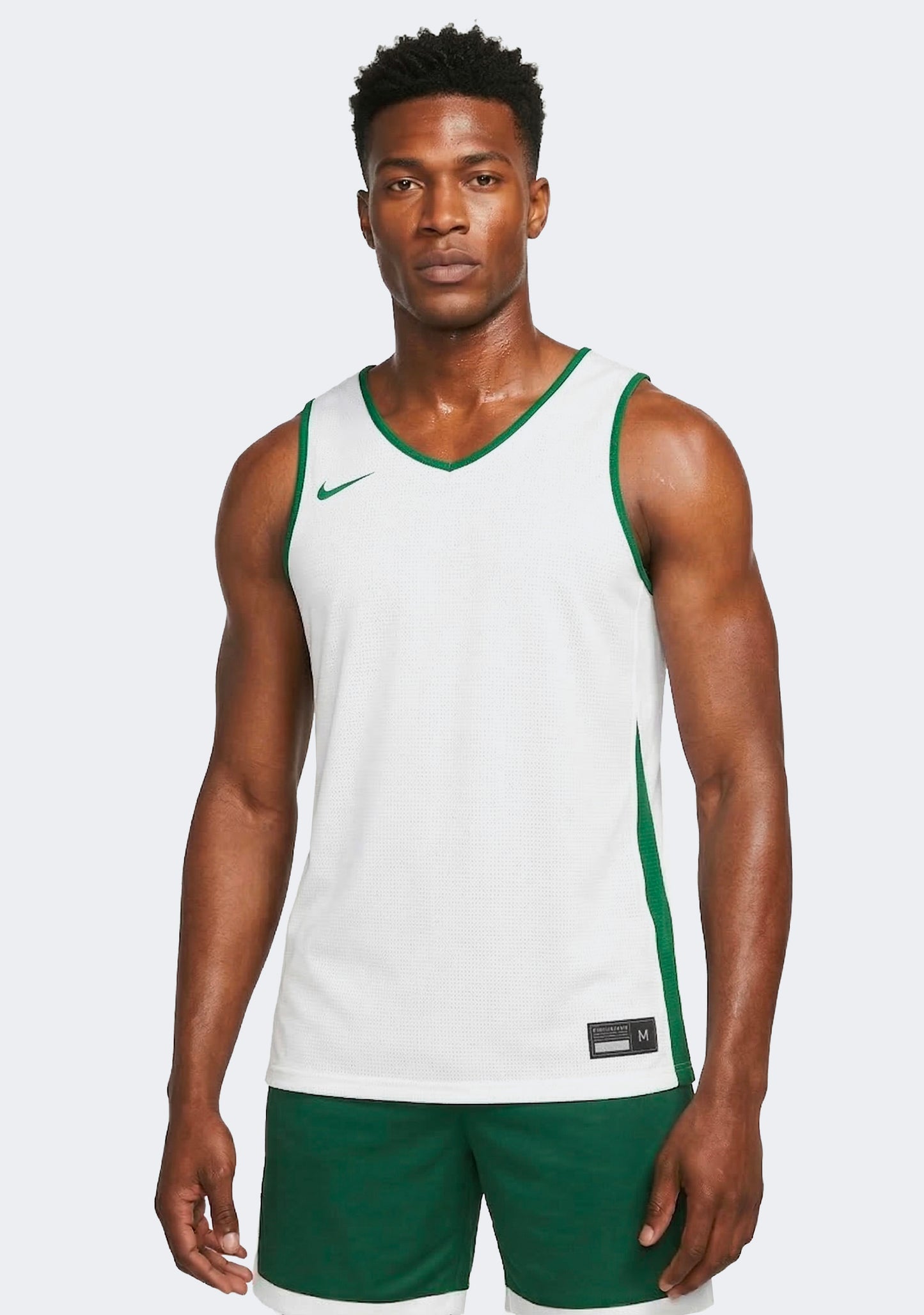 Nike Men's Reversible Basketball Training Jersey - Green/White