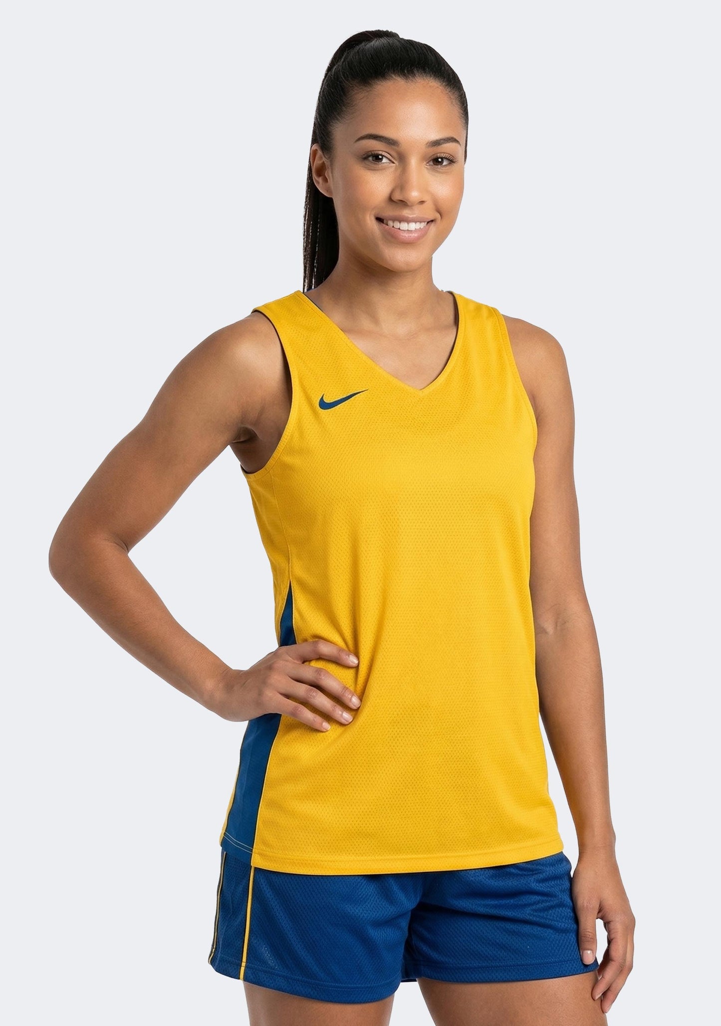 Nike Women's Team Basketball Training Jersey - Yellow/Royal