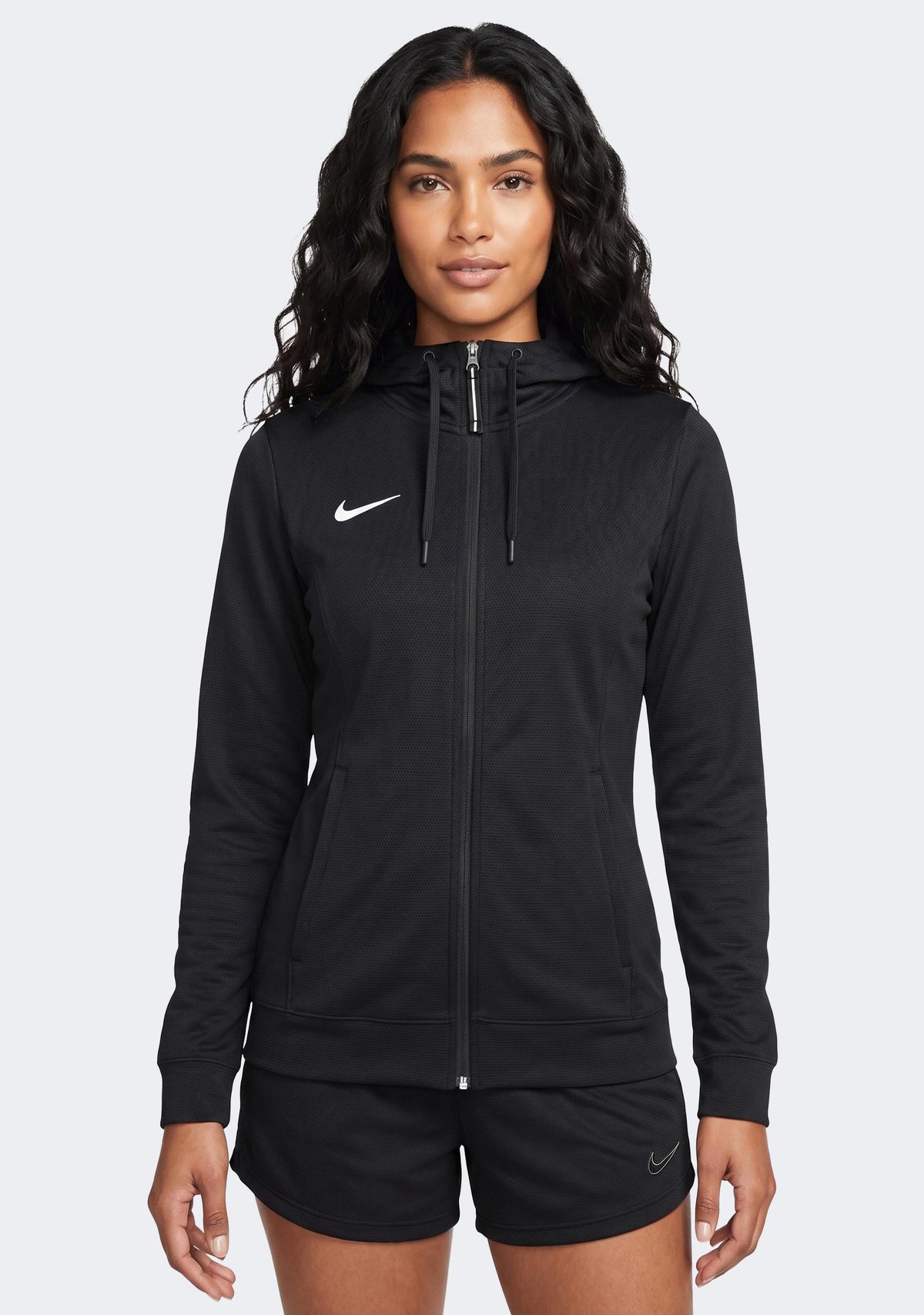 Nike Women's Team Basketball Full Zip Stock Hoodie Black