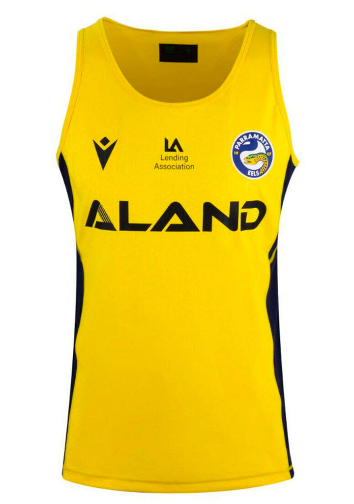 Macron Parramatta Eels M23 Junior Training Singlet <BR> 58565631