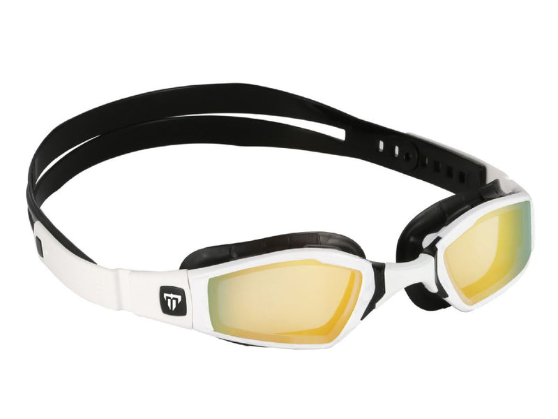 Aqua Sphere x Phelps Ninja Goggles Titanium Mirrored/White/Black Gol Jim Kidd Sports