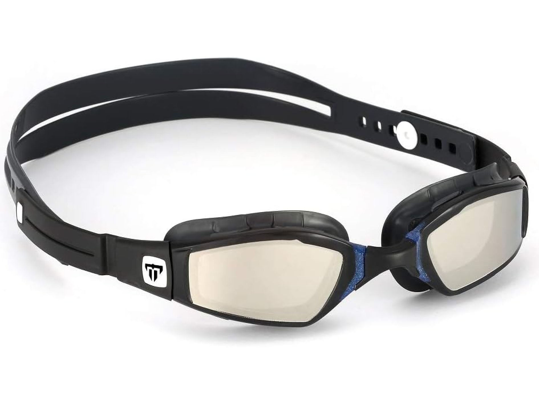 Aquasphere x Phelps Ninja Goggles Titanium Mirrored Lens White/Black 1 Jim Kidd Sports