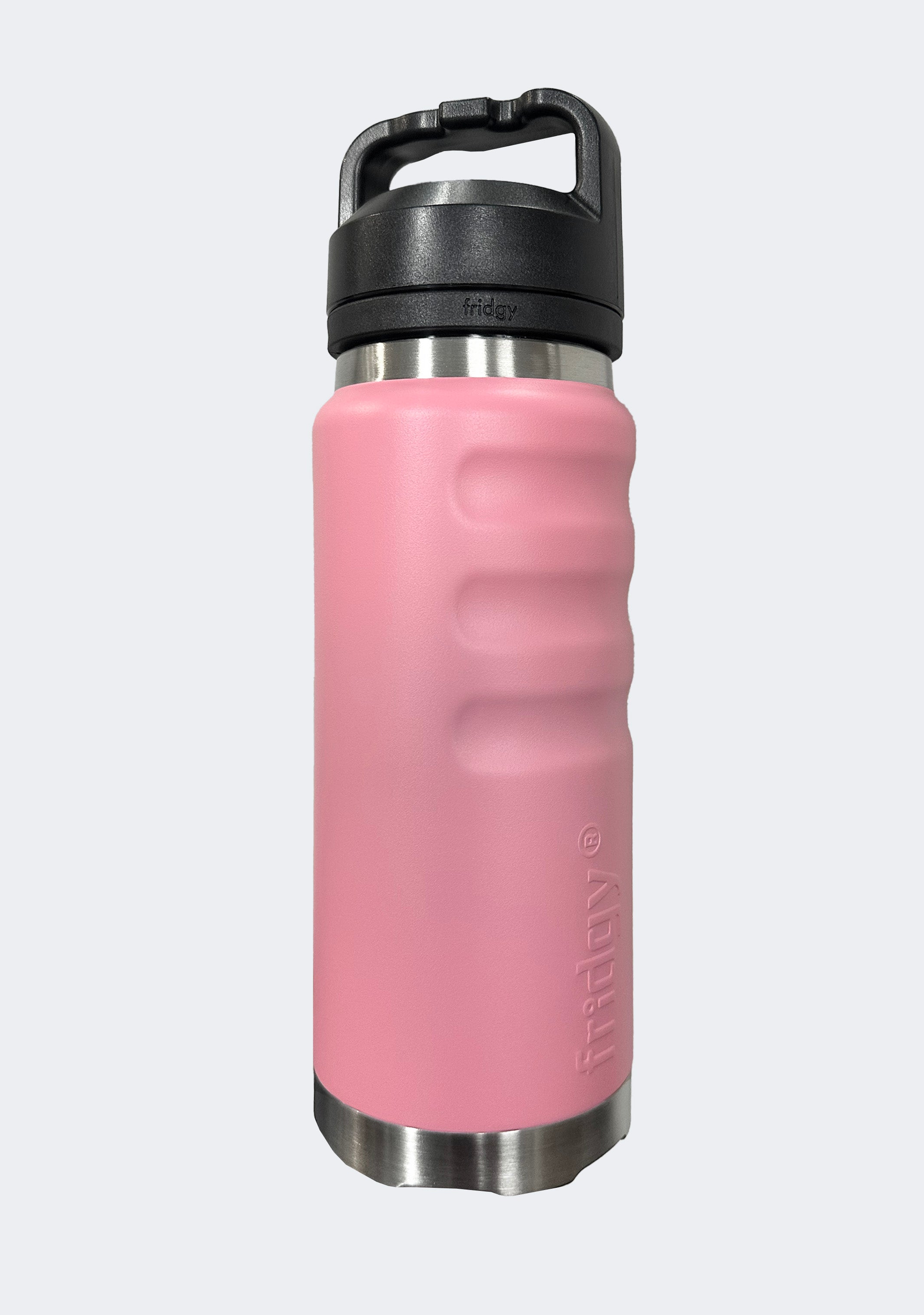 Fridgy 780mL Grip Range Dual Lid Water Bottle Light Pink