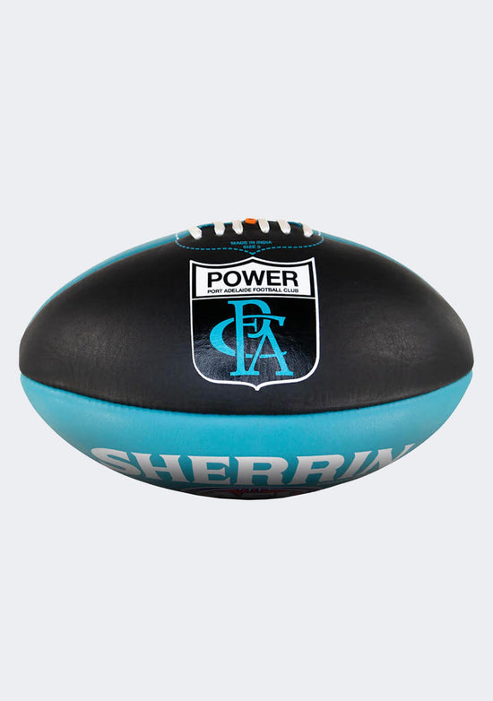 Sherrin Port Adelaide Power Team Leather Football