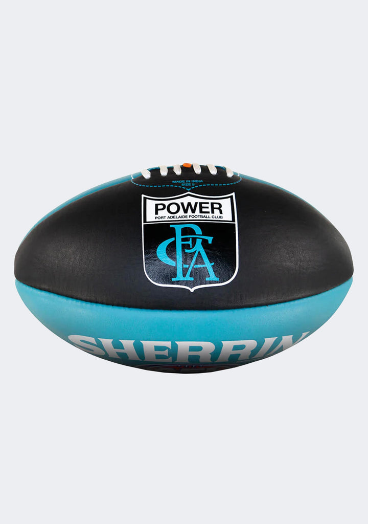 Sherrin Port Adelaide Power Team Leather Football