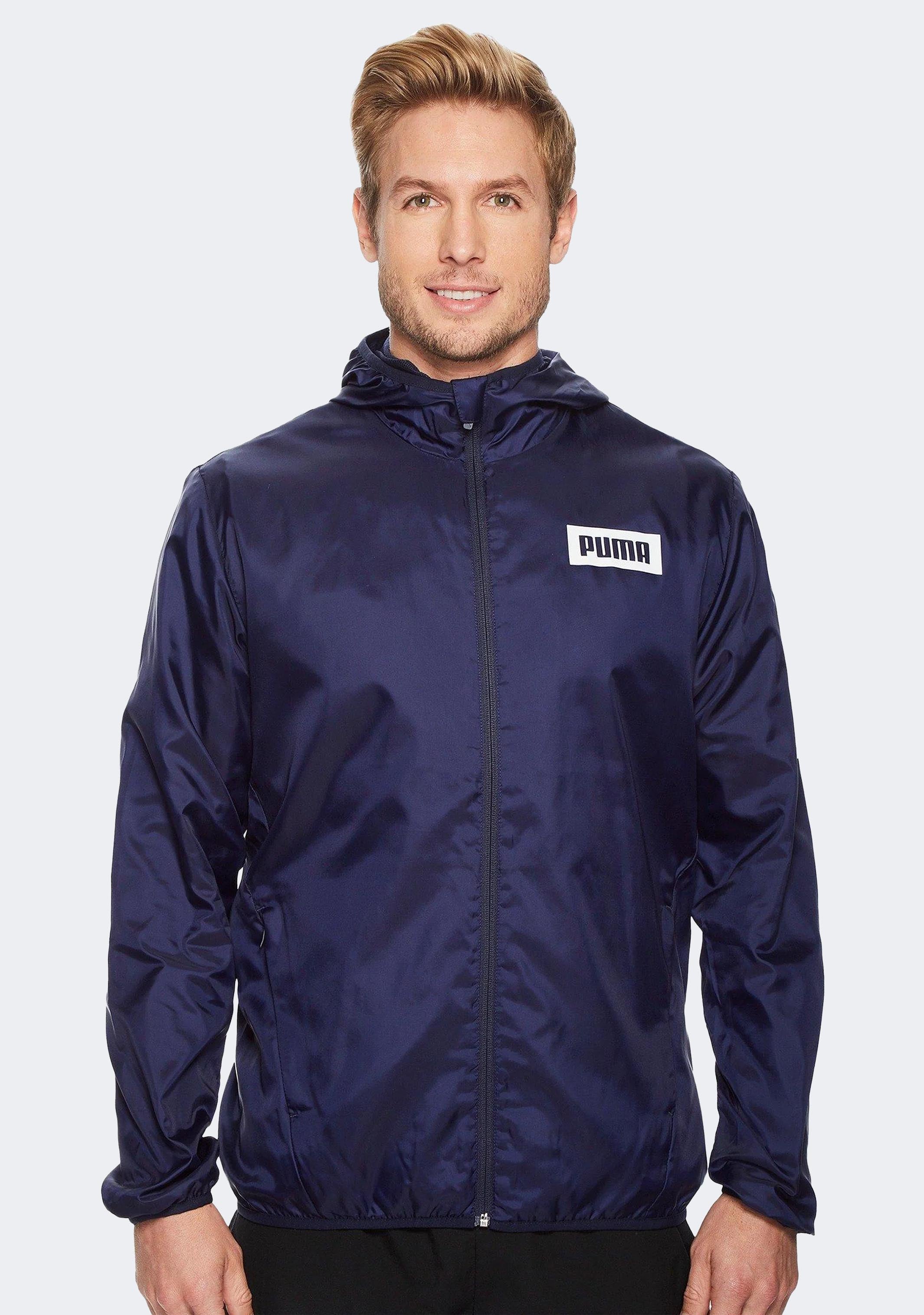 Puma Men's Rebel Windbreaker Navy